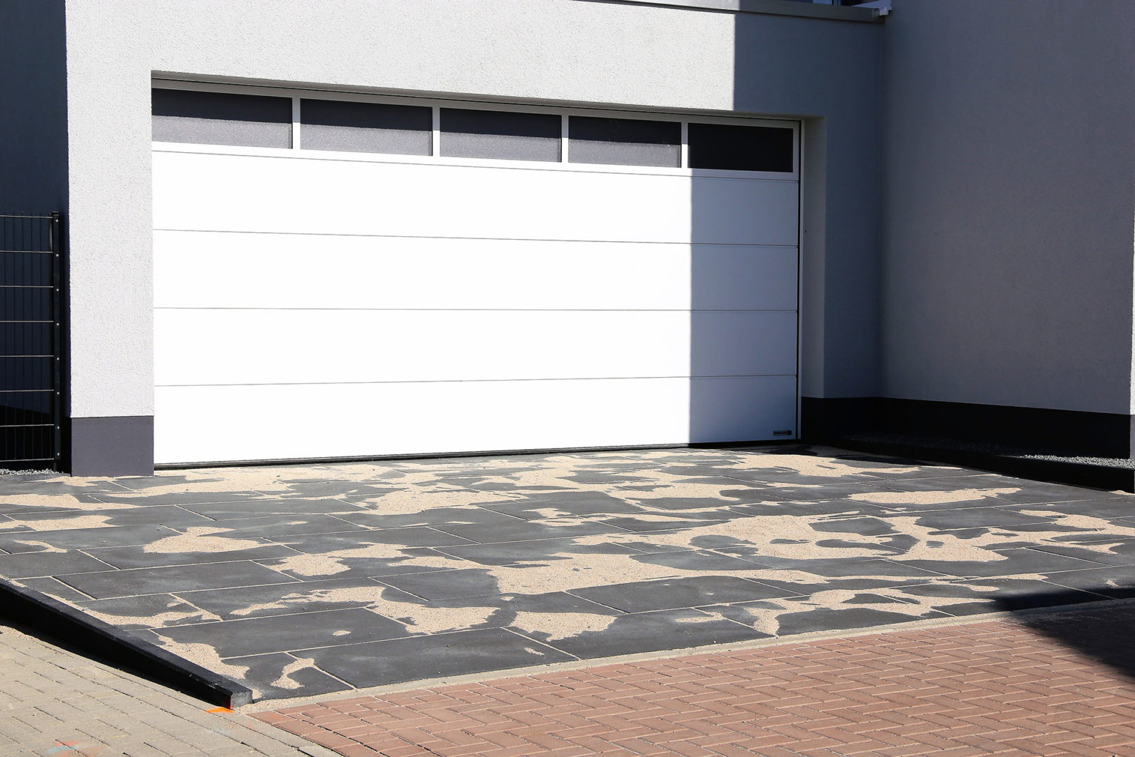 An example of a sectional door for a garage