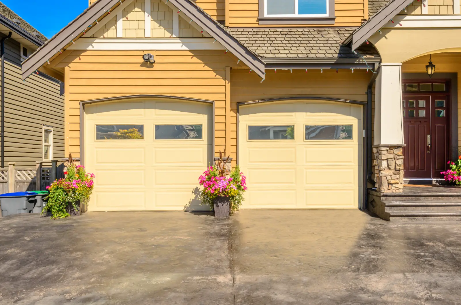 Garage Door Services Essential Luxury house with double garage door in Vancouver Canada