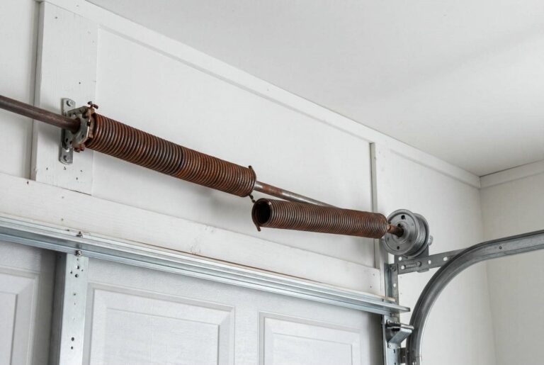 Garage door springs and mechanism