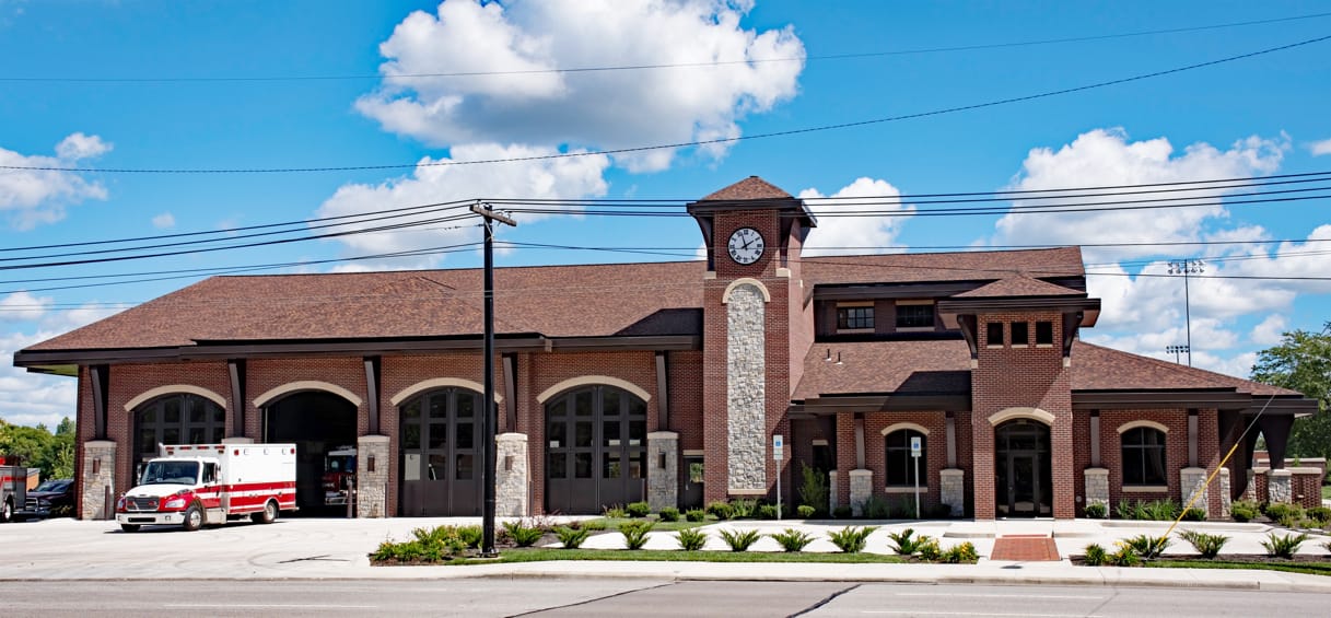 Commercial garage door uses reach across many platforms, including these used as firehouse doors.